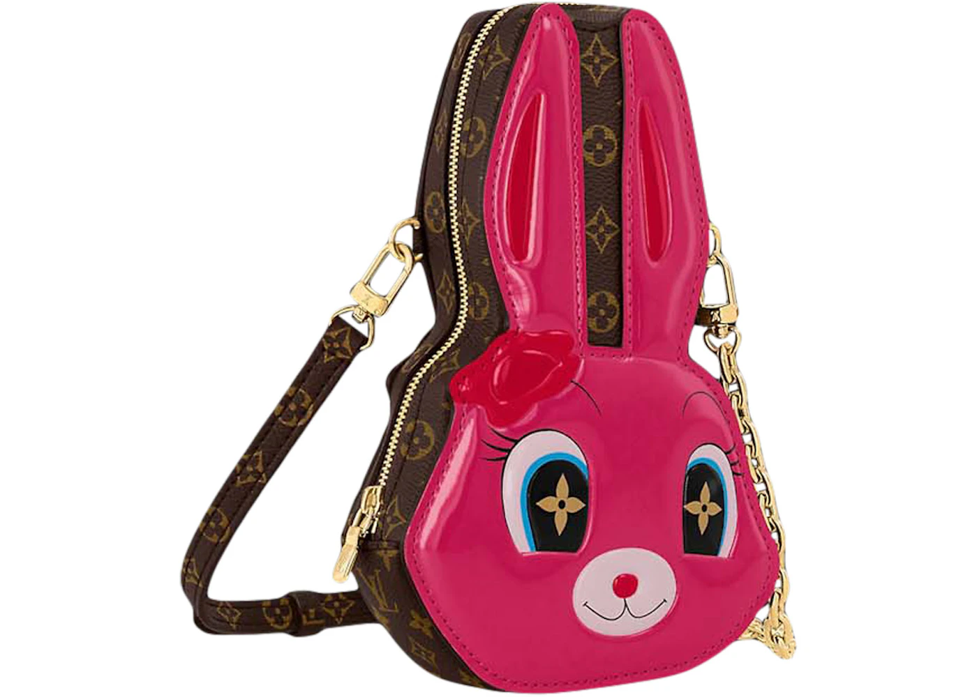 Louis Vuitton x Sun Yitian Wallet On Chain Rabbit Pink in Coated Canvas ...