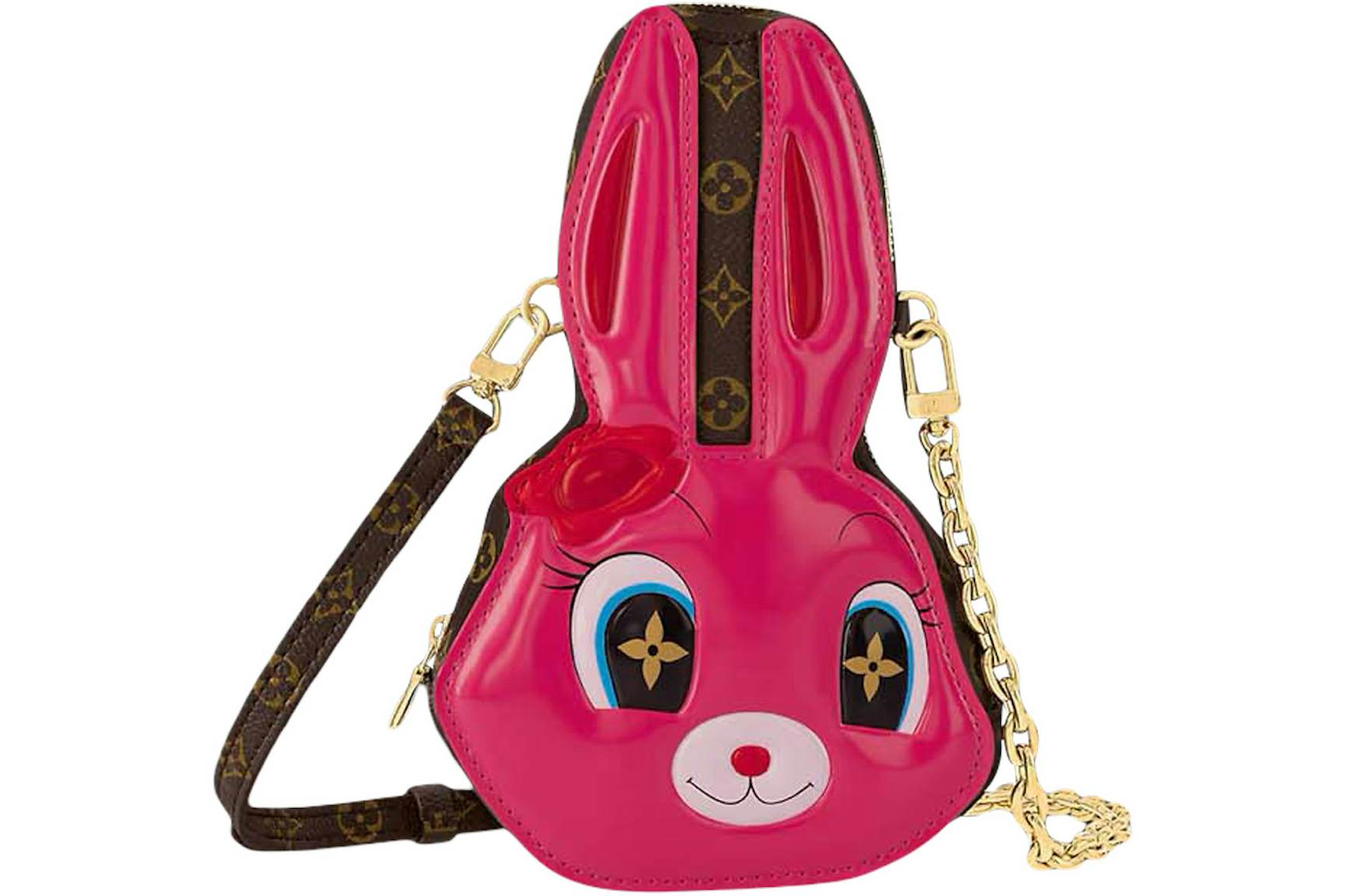 Louis Vuitton x Sun Yitian Wallet On Chain Rabbit Pink in Coated Canvas ...