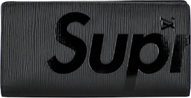 LOUIS VUITTON X SUPREME Epi Slender Wallet Black 201469