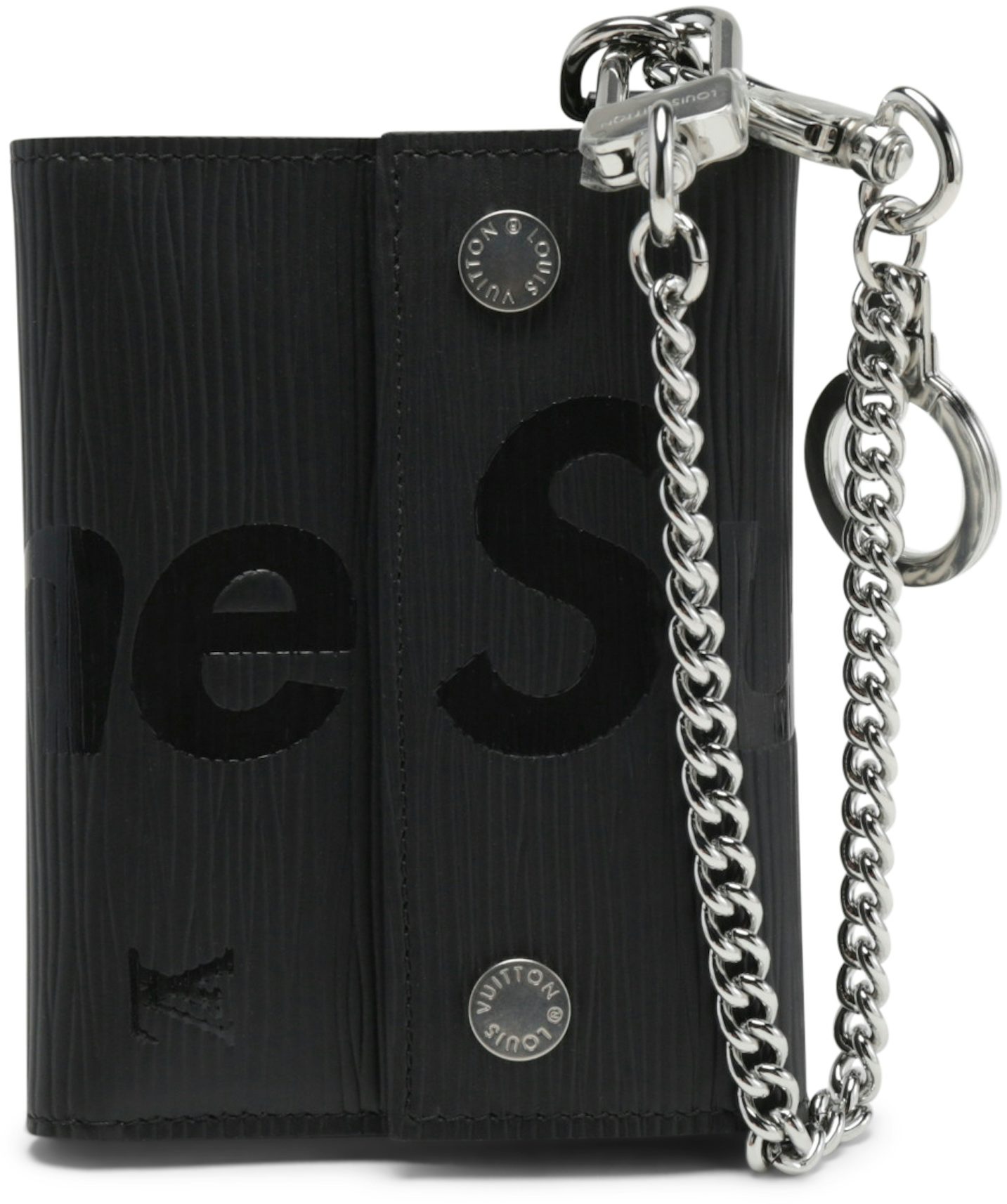 Louis Vuitton x Supreme Chain Wallet Epi Black - GB