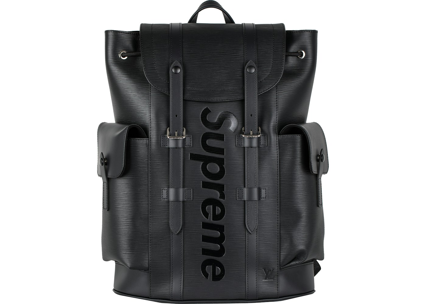 Louis Vuitton X Supreme Christopher Backpack Epi Pm Black