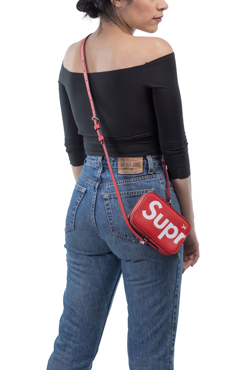 louis vuitton x supreme danube epi pm