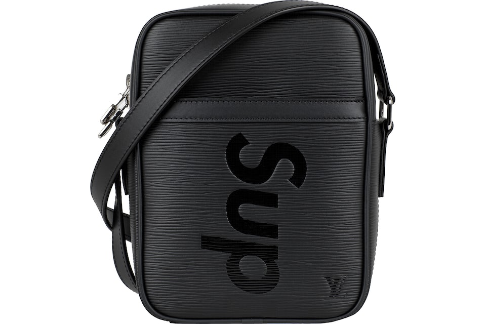 LOUIS VUITTON Supreme Epi Danube Shoulder Bag Black M53431 LV Auth ar5973A