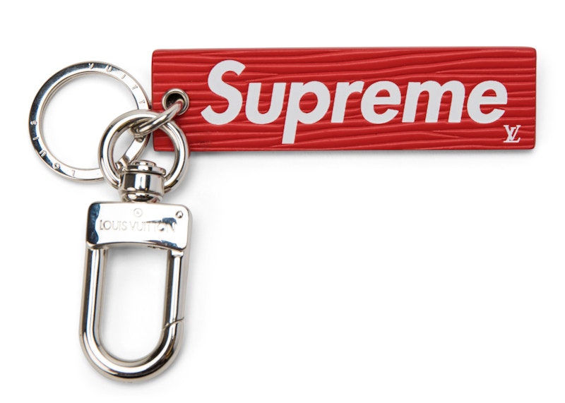 Louis Vuitton x Supreme Epi Keychain Red