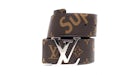 Louis Vuitton x Supreme Initiales Belt 40 MM Monogram Brown Silver