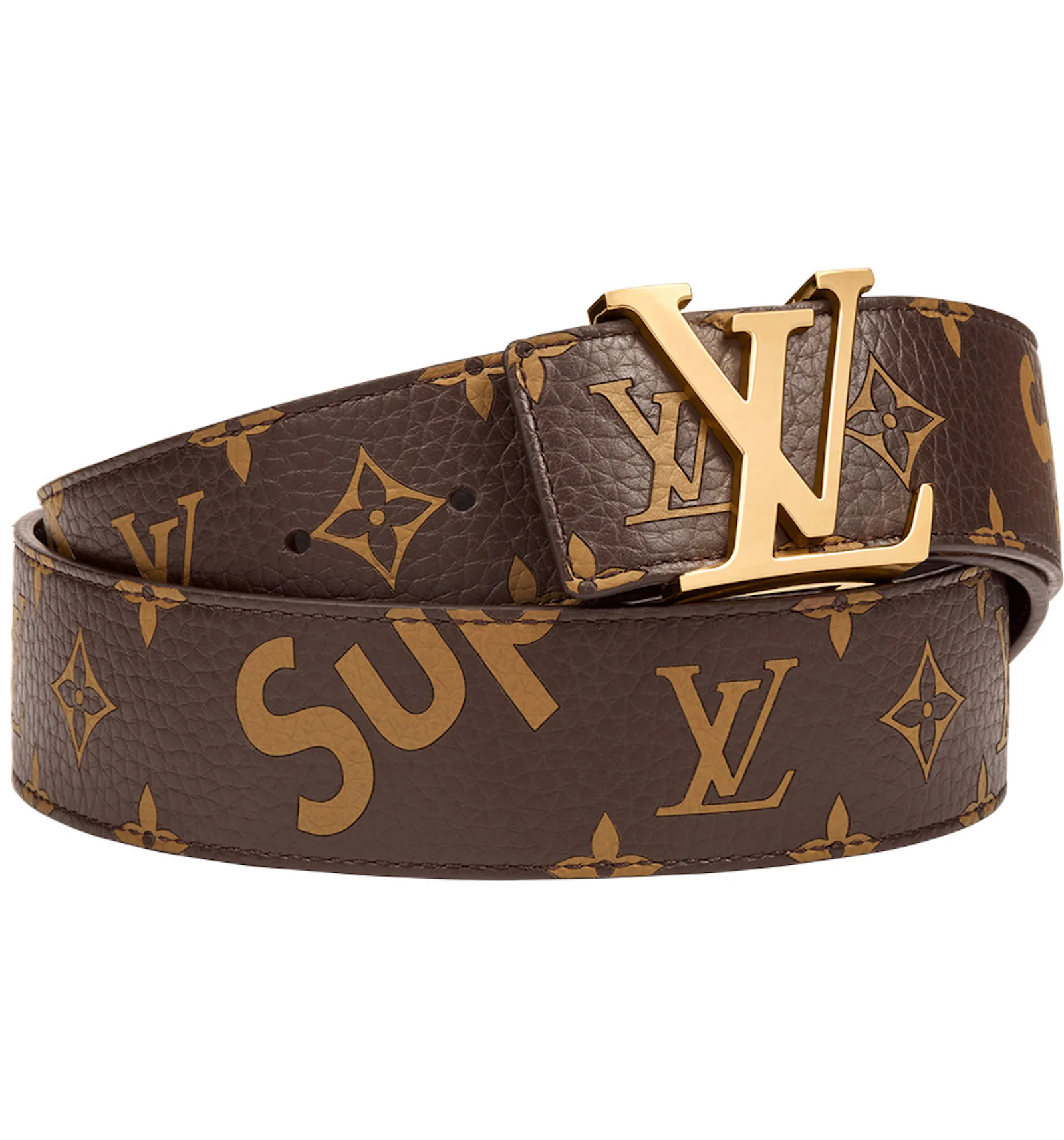 Louis vuitton deals supreme belt white