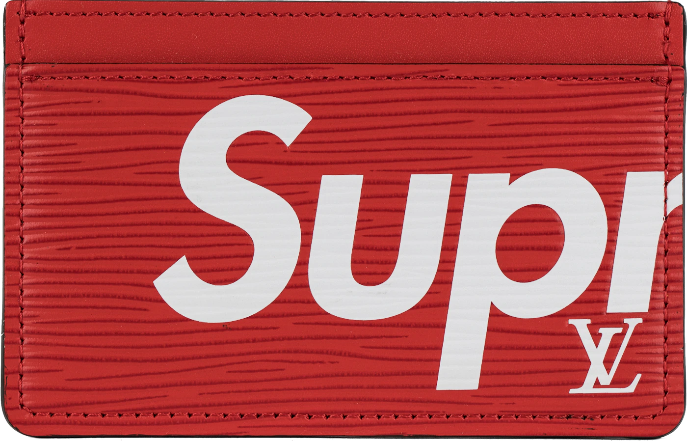 Classic Red Louis Vuitton Monogram x Supreme Logo iPhone 13 Pro Case