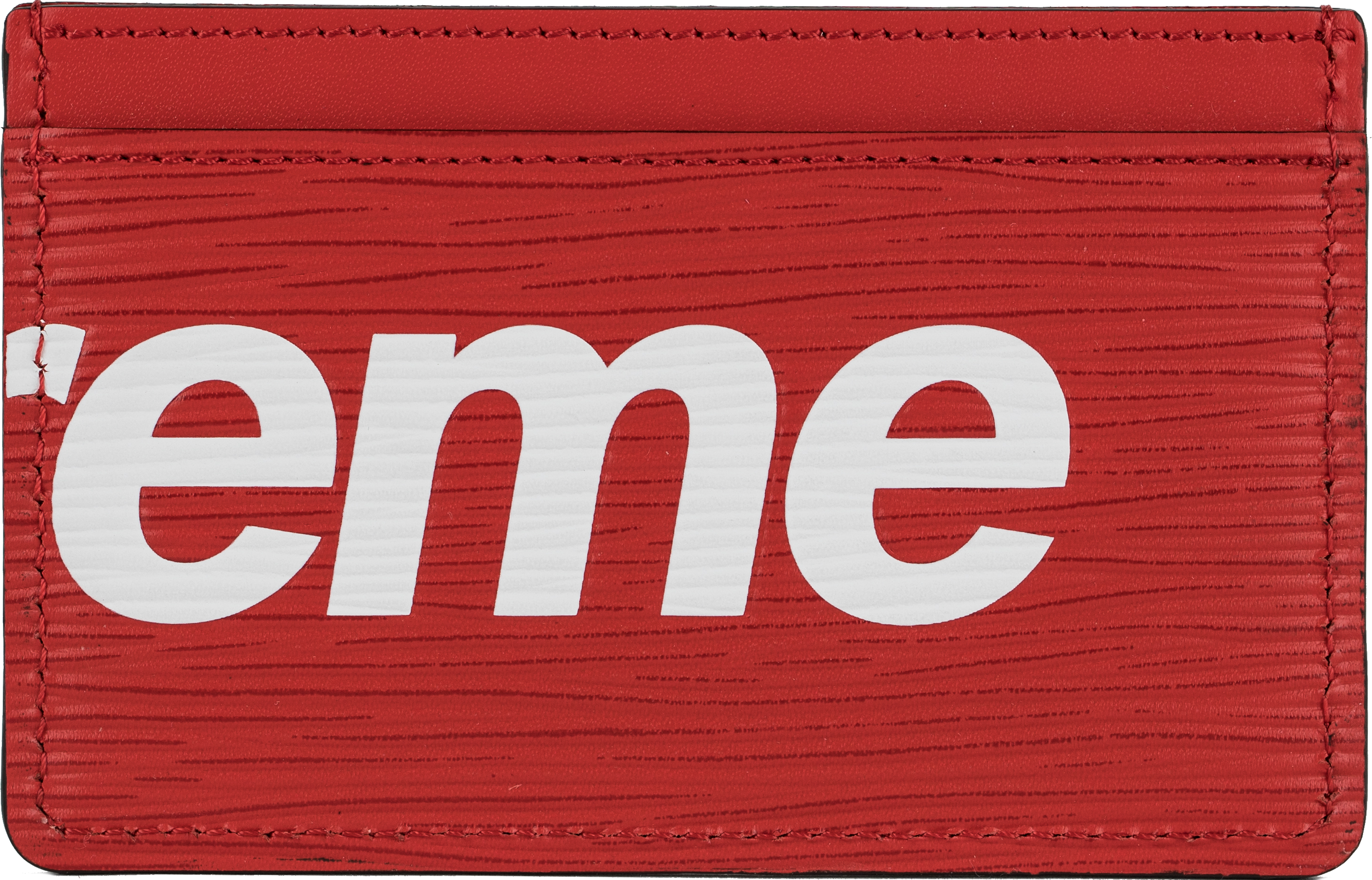 Louis Vuitton x Supreme Porte Carte Simple Epi Red