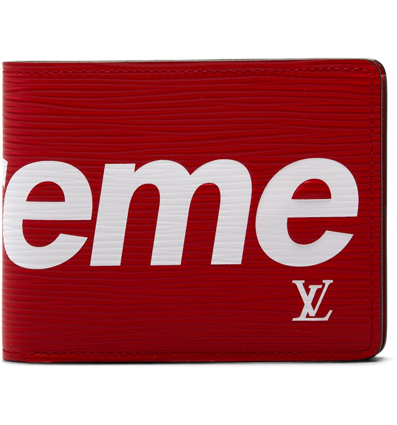 Louis Vuitton x Supreme Slender Wallet Epi Red US