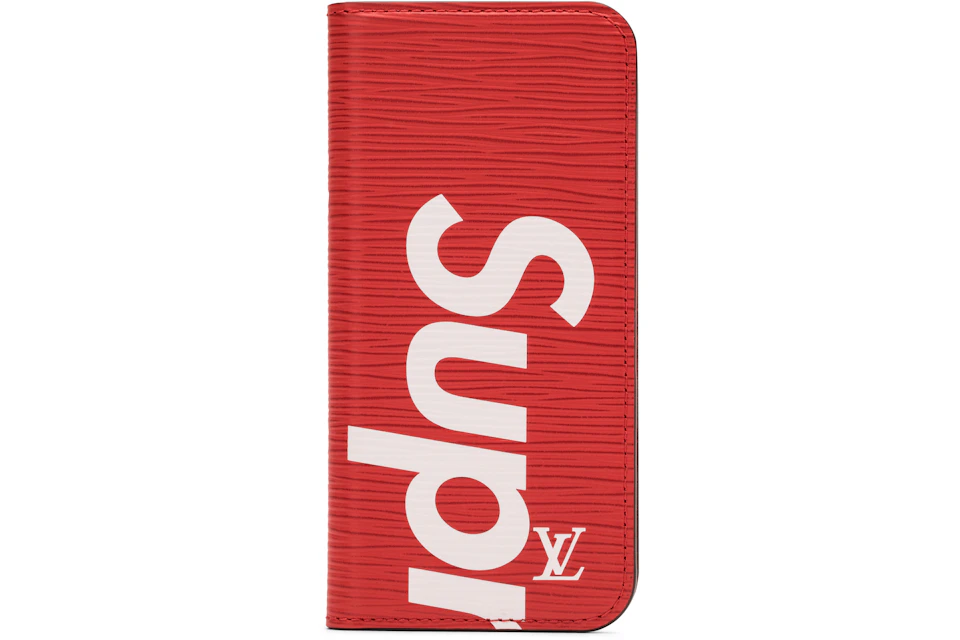 Louis Vuitton X Supreme Iphone 7 Folio Epi Red Us Louis Vuitton X Supreme Iphone 7 Folio Epi Red Us