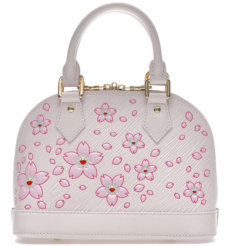 Louis Vuitton x Takashi Murakami Cherry Blossom Alma BB Pink in