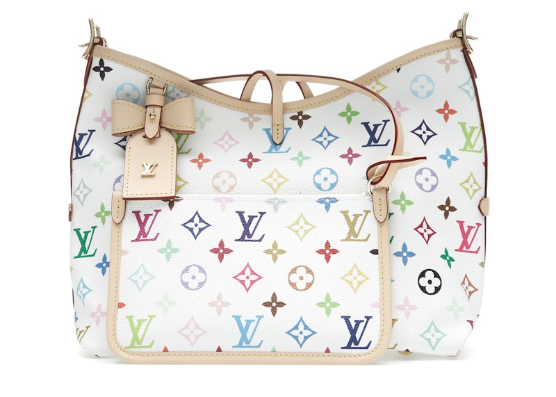 Louis Vuitton x Takashi Murakami CarryAll PM White Multicolored in