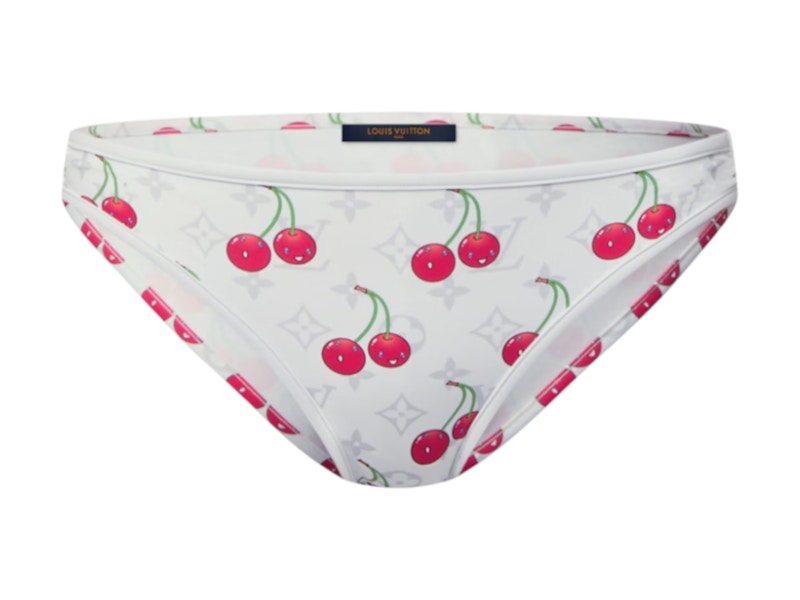 Louis Vuitton x Takashi Murakami Cherry Bikini Top White