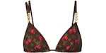 Blusa de bikini Louis Vuitton x Takashi Murakami en color cereza, marrón