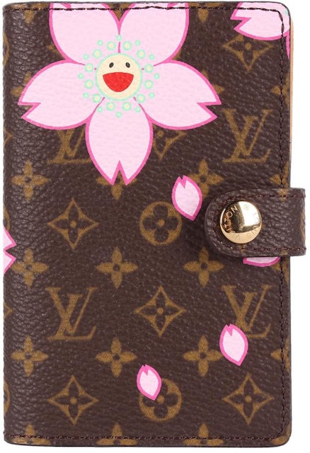 Louis Vuitton Monogram Long Wallet Cherry Blossom Takashi Murakami