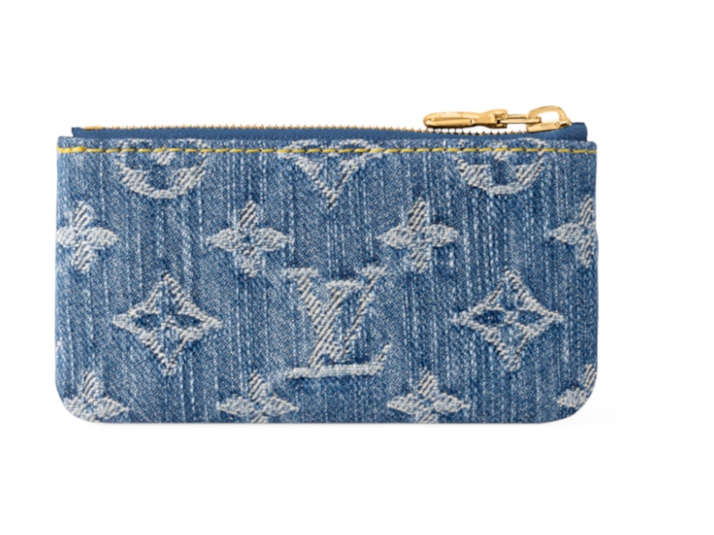 Louis Vuitton X Takashi Murakami Cherry Key Pouch Denim Monogram