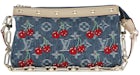 Louis Vuitton x Takashi Murakami Cherry Pochette Accessoires Denim Monogram