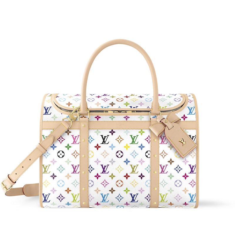 Louis Vuitton x Takashi Murakami Dog Bag White Multicolored in