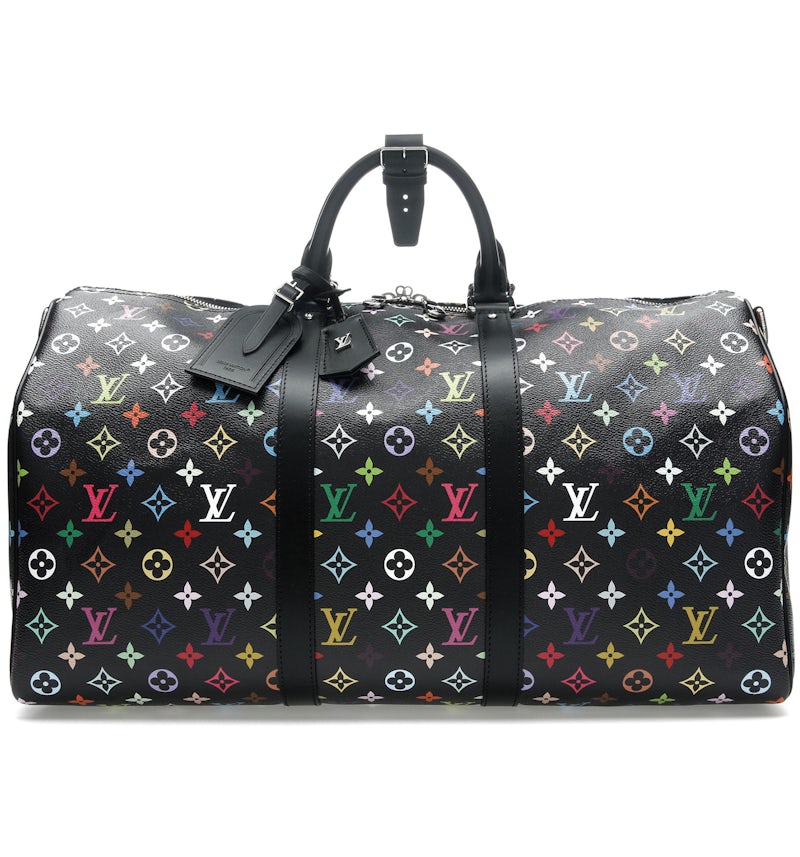 Louis Vuitton x Takashi Murakami Keepall Bandouliere 50 Black