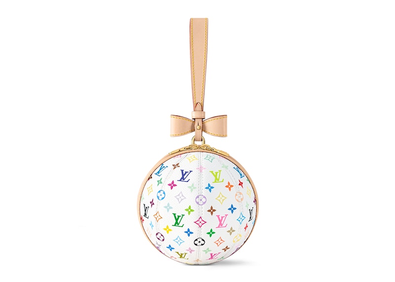 Pre-owned Louis Vuitton Women's X Takashi Murakami Koro Koro Clutch In White
