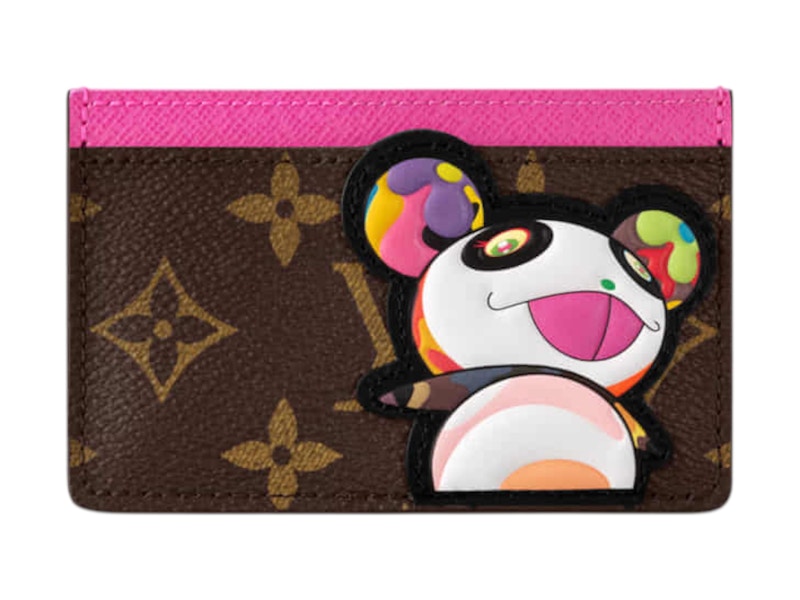 Pre-owned Louis Vuitton Women's X Takashi Murakami Panda Card Holder In Monogram