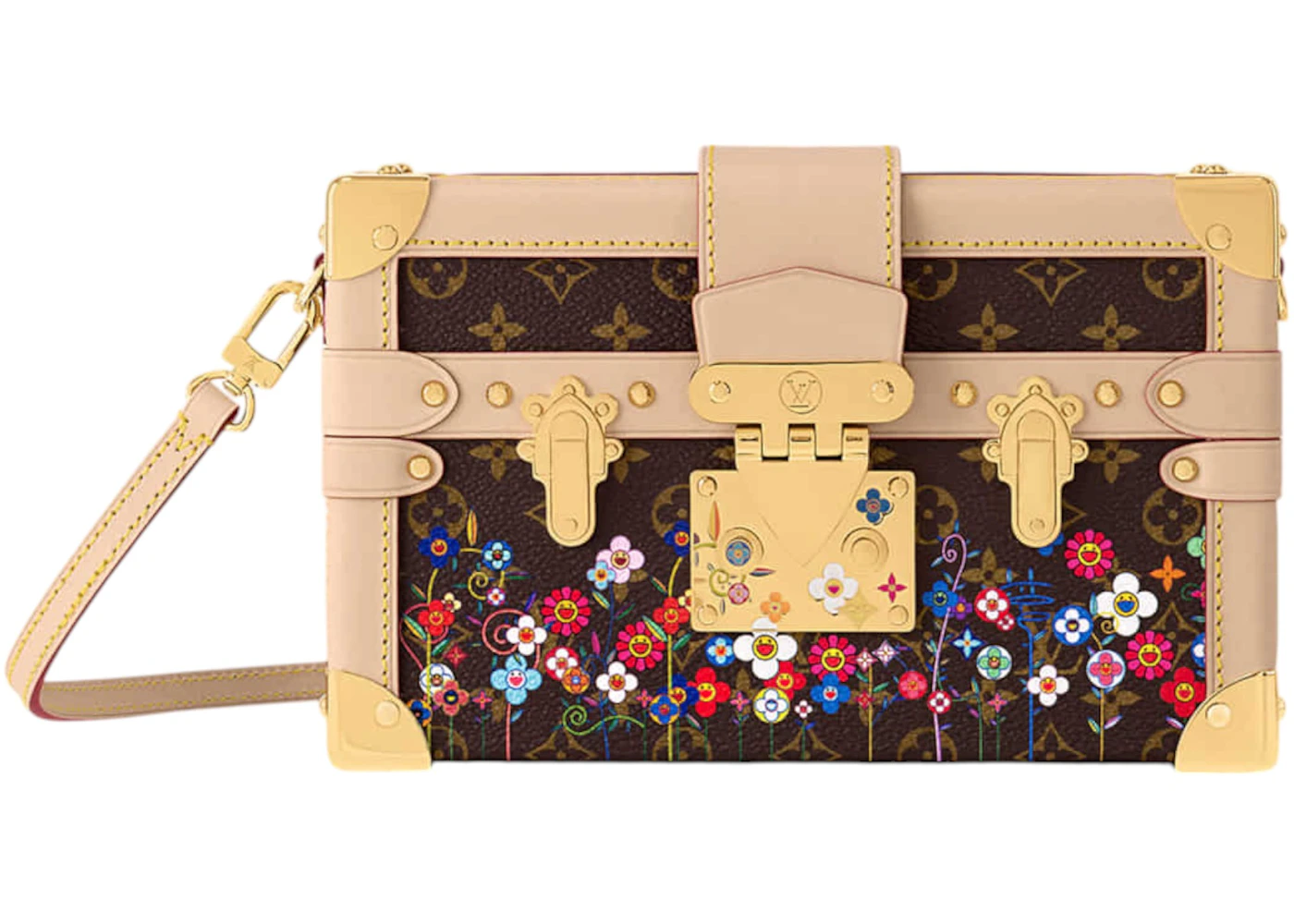 Louis Vuitton x Takashi Murakami Petite Malle Superflat Monogram in ...