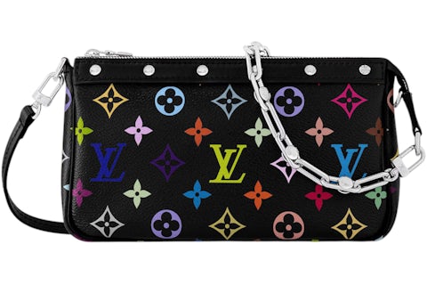 Pochette Accessories Louis Vuitton Multicolor Mini Pochette Louis