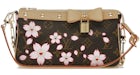 Louis Vuitton x Takashi Murakami Cherry Blossom Pochette Accessoires Sakura Brown