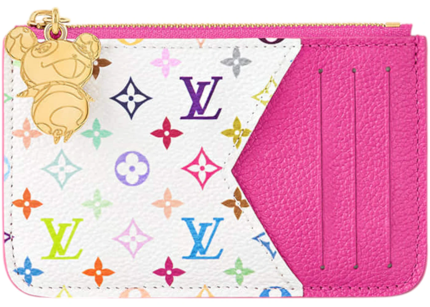 Louis Vuitton x Takashi Murakami Romy Card Holder Kawaii Pink
