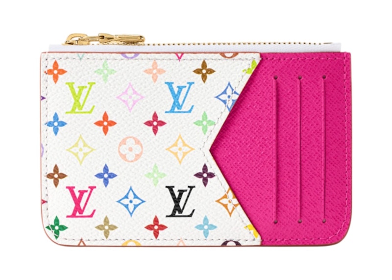 Louis Vuitton x Takashi Murakami Romy Card Holder Multicolor White
