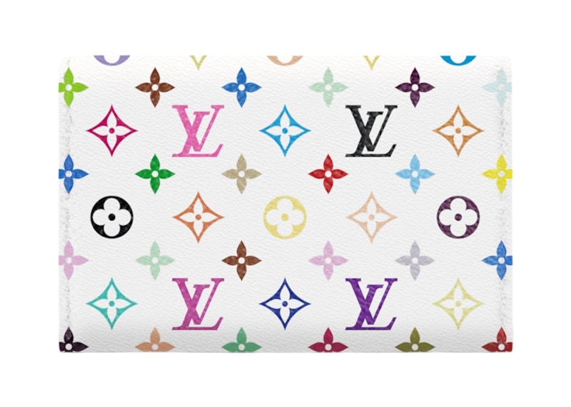 Louis Vuitton x Takashi Murakami Slim Card Holder Multicolor White