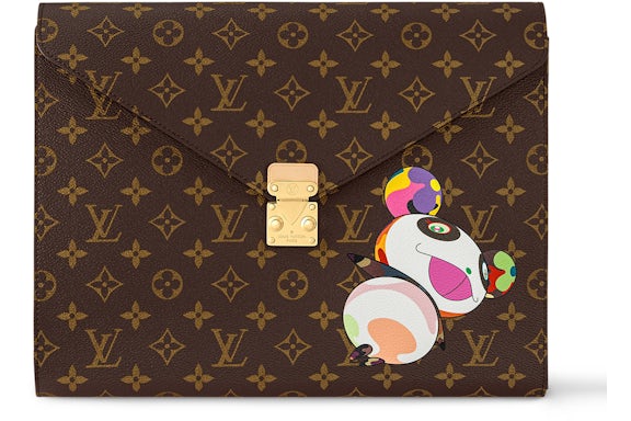 Louis Vuitton x Takashi Murakami Superflat Characters Mark Folder Panda Monogram