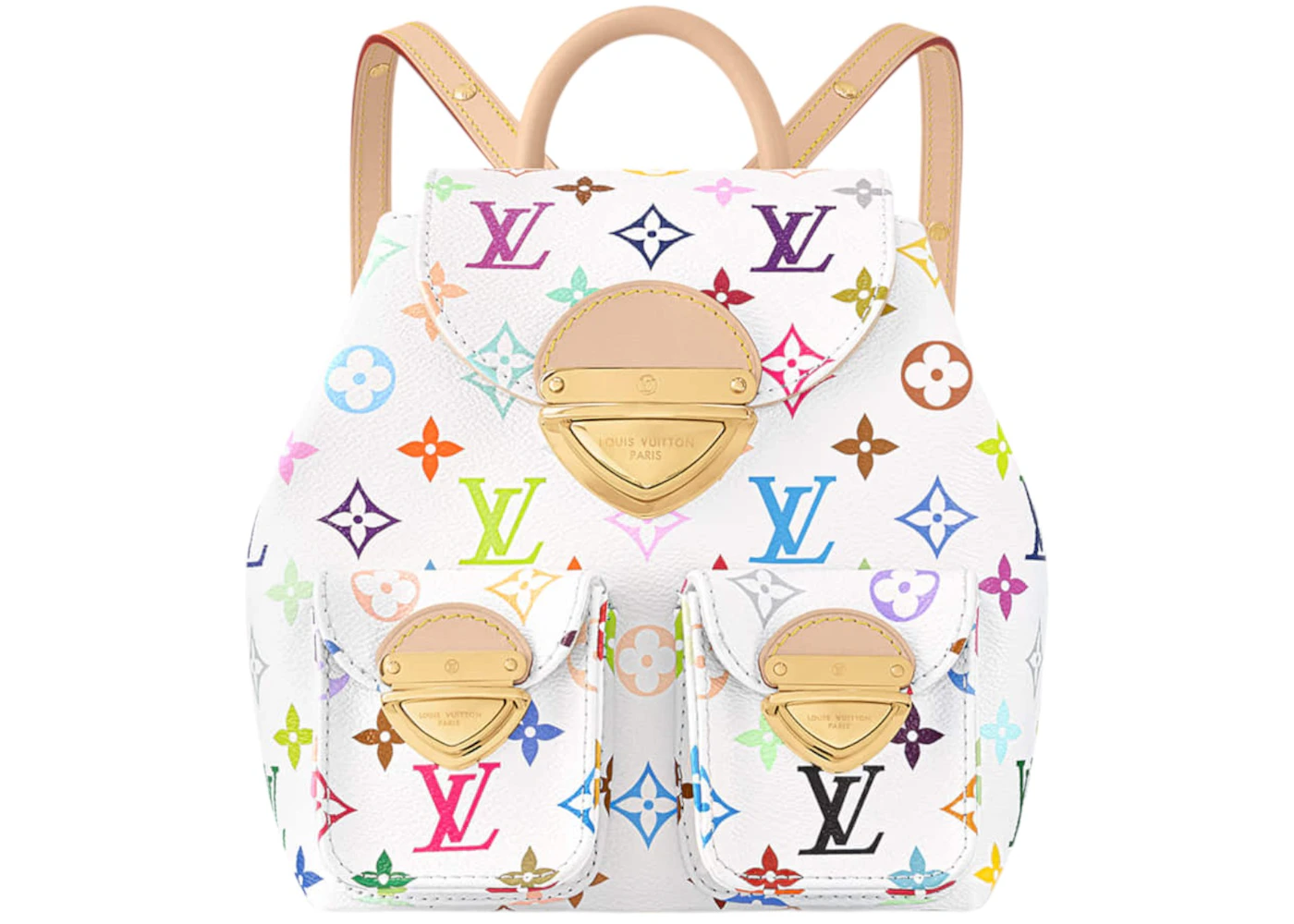 Louis Vuitton x Takashi Murakami Venice Backpack White