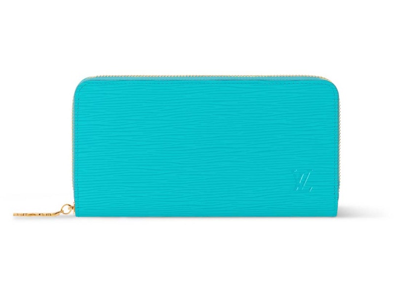 Pre-owned Louis Vuitton Women's X Takashi Murakami Zippy Wallet In Kabira Blue