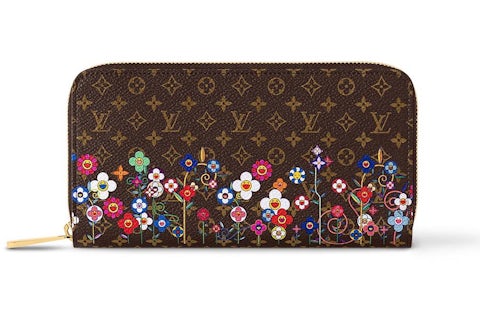 Louis Vuitton x Takashi Murakami Zippy Wallet Monogram in Coated