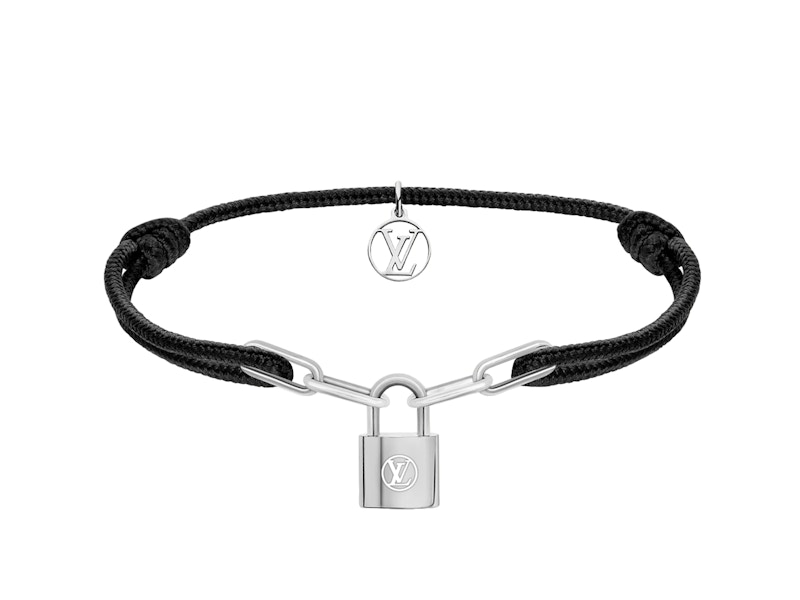 Shop Louis Vuitton LOCKIT Silver Lockit X Virgil Abloh Bracelet, Black  Titanium (Q05270) by PORtouch