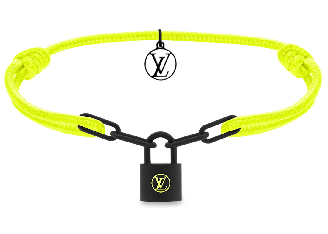 Louis Vuitton x Virgil Abloh Silver Lockit Bracelet Rainbow in Natural  Titanium/Recycled Polyester with Silver-tone - GB