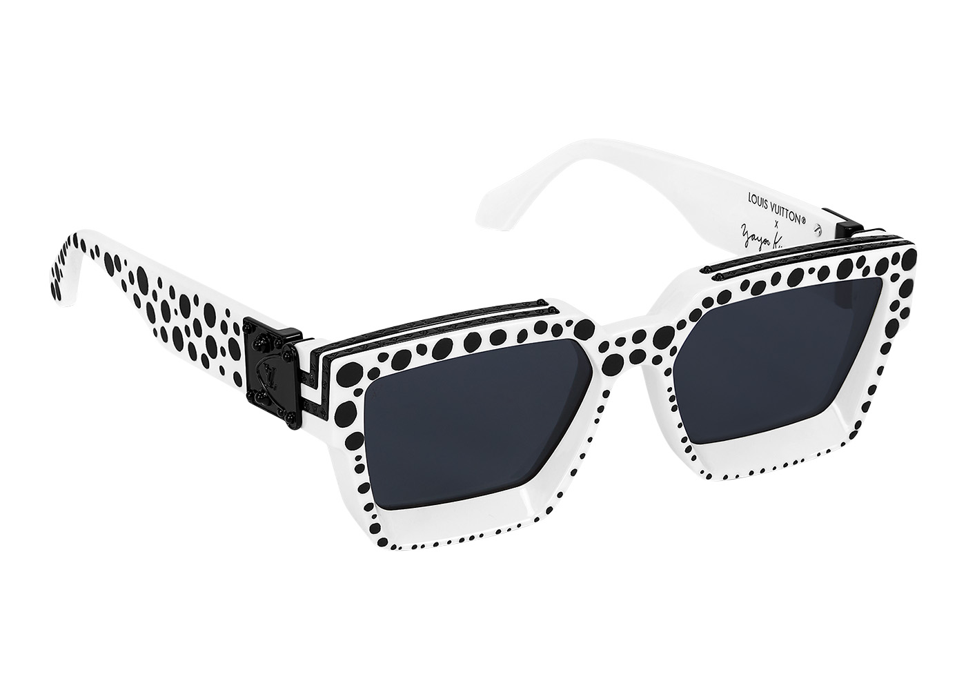 Louis Vuitton x Yayoi Kusama 1.1 Millionaires Infinity Dots Sunglasses  White/Black (Z1900E)