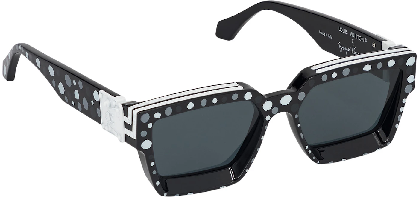 Louis Vuitton x Yayoi Kusama My Monogram Square Painted Dots Sunglasses  Black Multicolor (Z1903W) in Acetate with Gold-tone - US