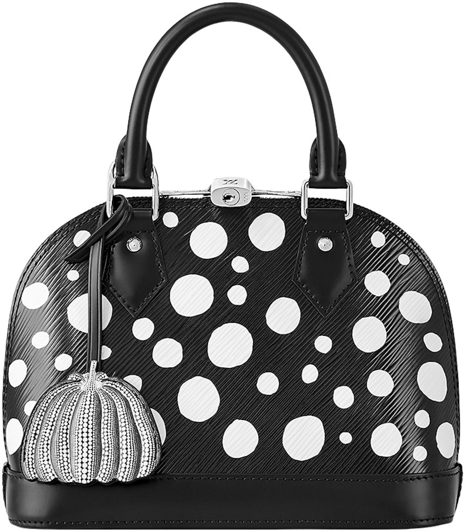 Louis Vuitton black x Yayoi Kusama Alma BB Top-Handle Bag