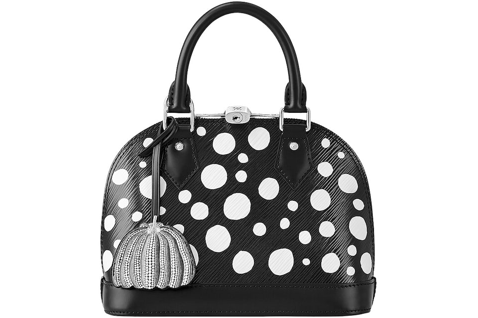 Louis Vuitton x Yayoi Kusama Alma BB Black/White in Grained Empreinte  Cowhide Leather with Silver-tone - US