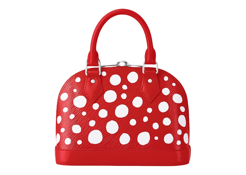 Louis Vuitton x Yayoi Kusama Alma BB Red White in Grained Epi