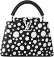 Yayoi Kusama x Louis Vuitton Red & White Dots Infinity Taurillon Capucines  BB QJB46H3SR2000