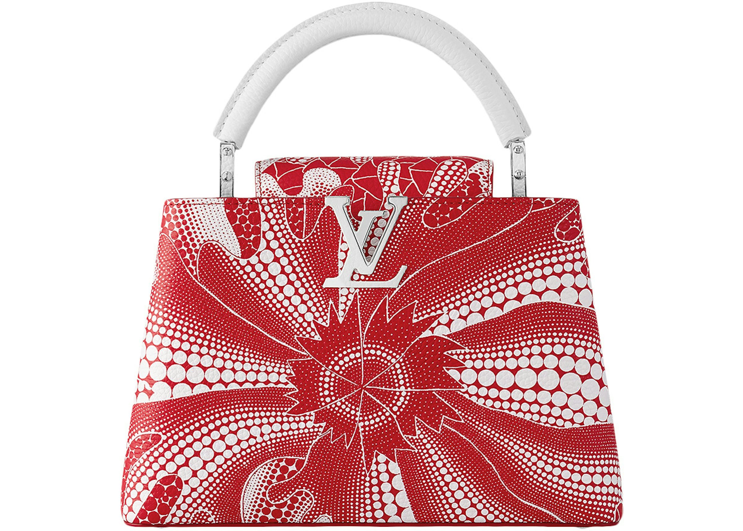 Louis Vuitton x Yayoi Kusama Capucines BB Red/White in Taurillon Bull  Calfskin Leather with Silver-tone - US