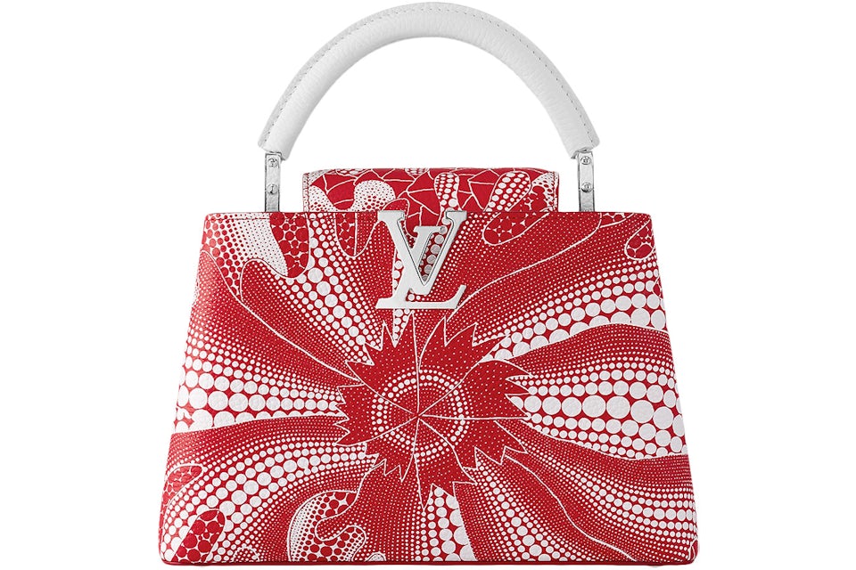 Auth Spa - Dịch Vụ Spa Túi Xách, Giày Dép Authentic Tại HCM. Louis Vuitton x Yayoi Kusama Capucines BB Red/White in Taurillon Bull Calfskin Leather with Silver-tone - US
