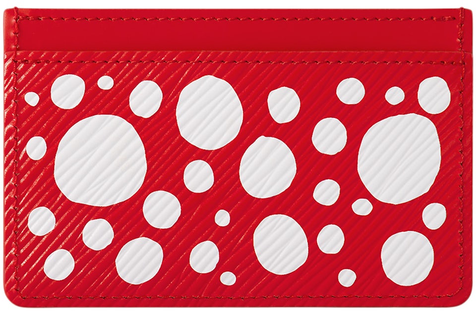 Louis Vuitton x Yayoi Kusama Card Holder Red/White in Grained Epi Cowhide  Leather - US