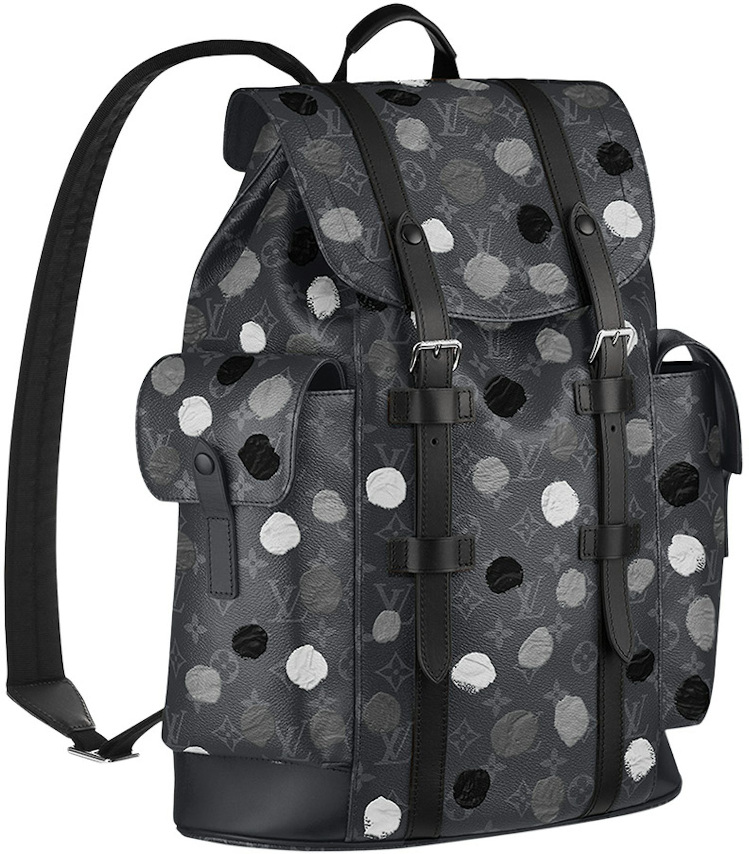 Louis Vuitton x Yayoi Kusama Capucines MM Black/White in Taurillon Bull  Calfskin Leather with Silver-tone - US