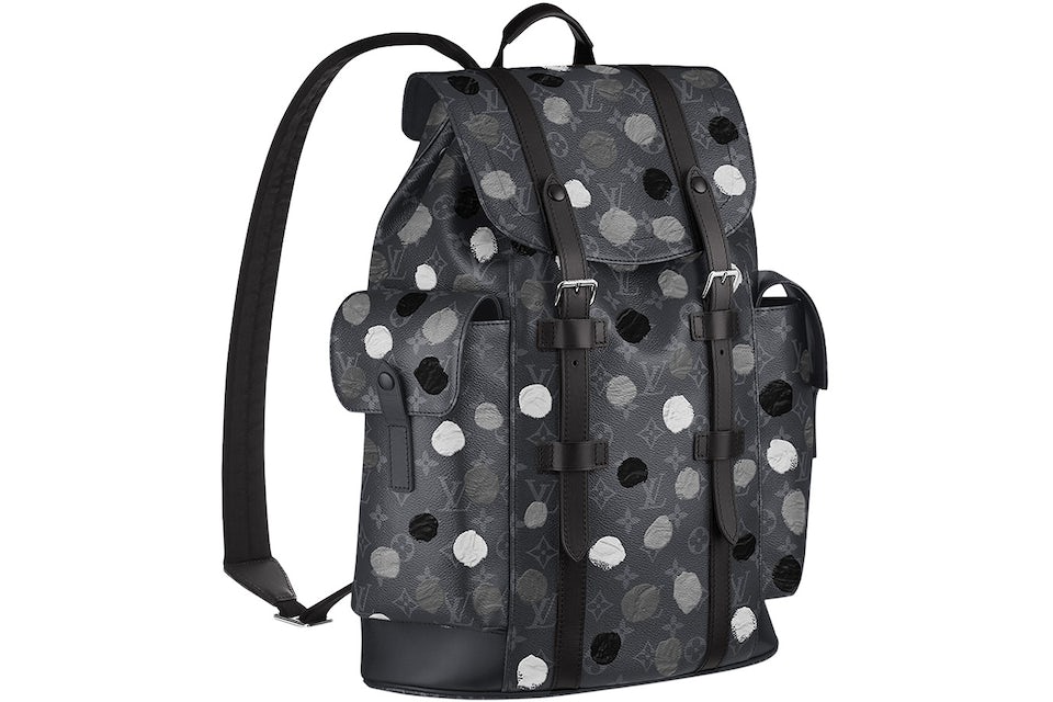 Louis Vuitton x Yayoi Kusama Christopher MM Monogram Eclipse Black/Silver  in Coated Canvas with Black-tone - US