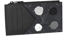 Louis Vuitton x Yayoi Kusama Coin Card Holder Monogram Eclipse Black/Silver