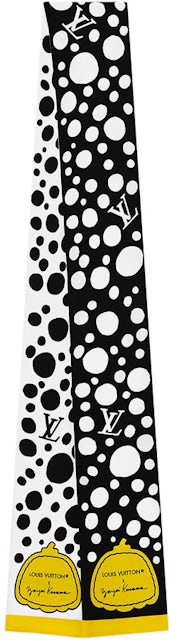 Louis Vuitton black x Yayoi Kusama Painted Dots Monogram Shawl